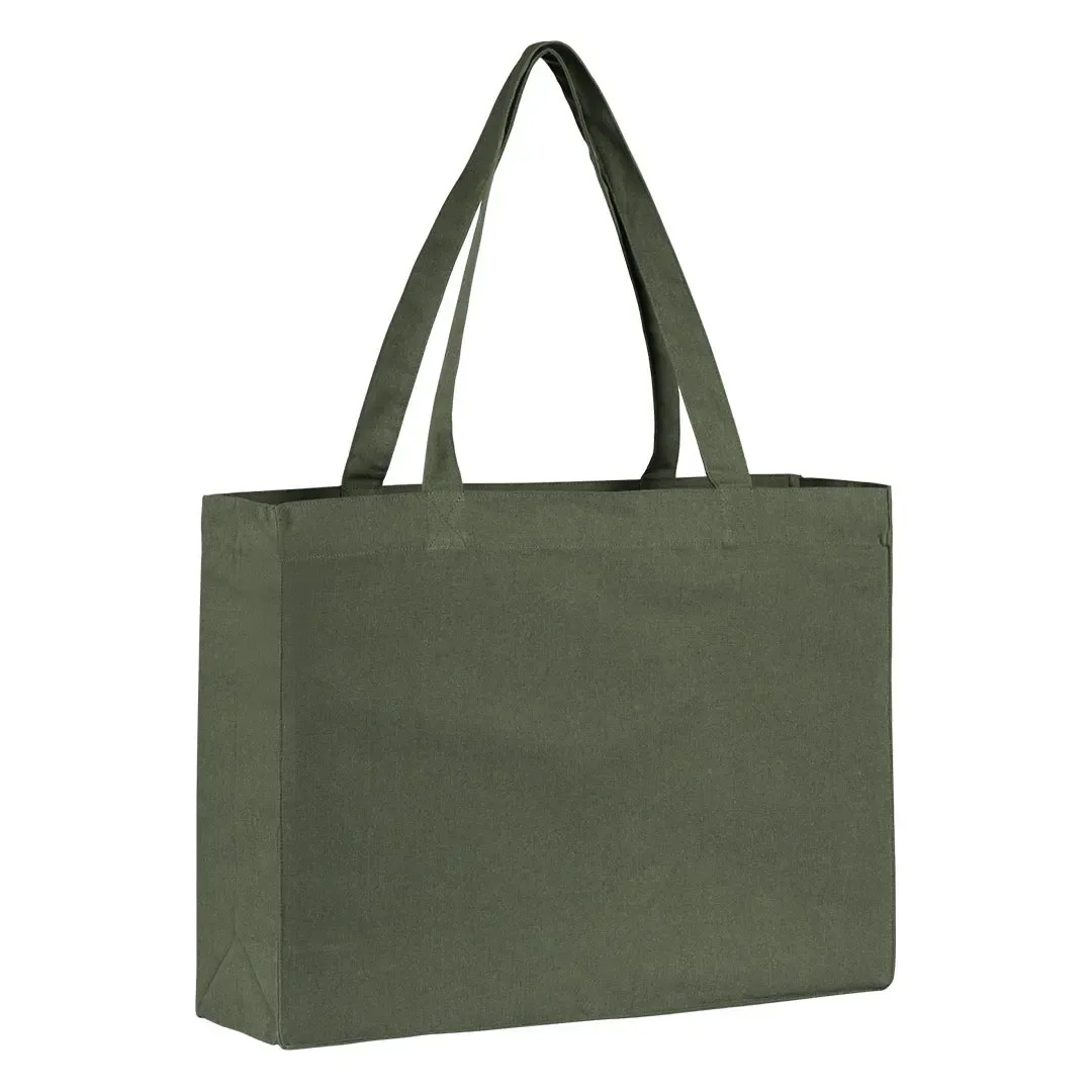 OLIVE, torba od recikliranog pamuka, 300 g/m2, maslinasta