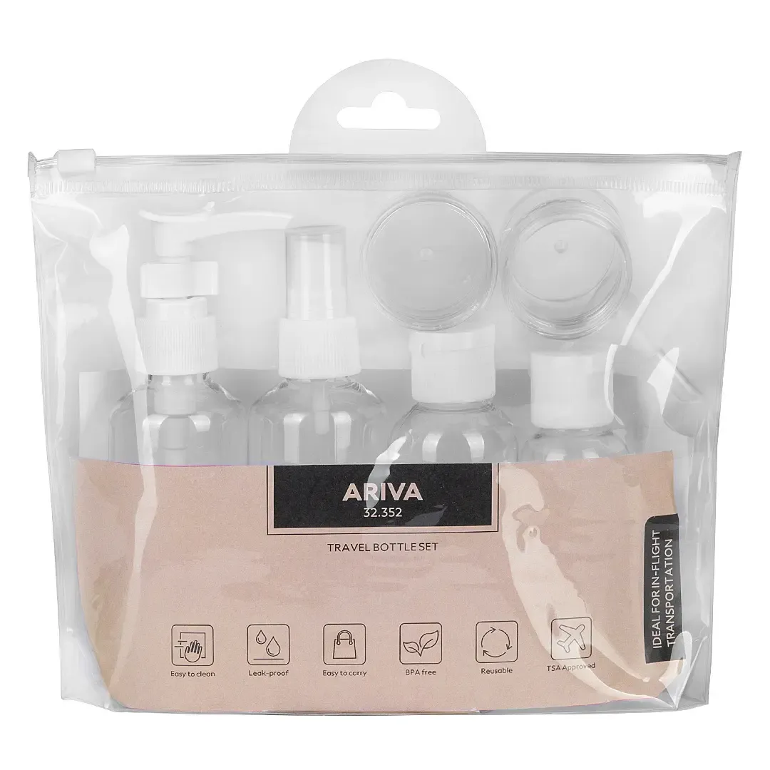 ARIVA, set putnih bočica, 8/1, beli