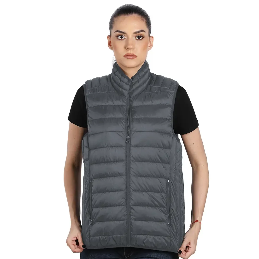 RINO VEST WOMEN, ženski prsluk sa punjenjem, tamno sivi