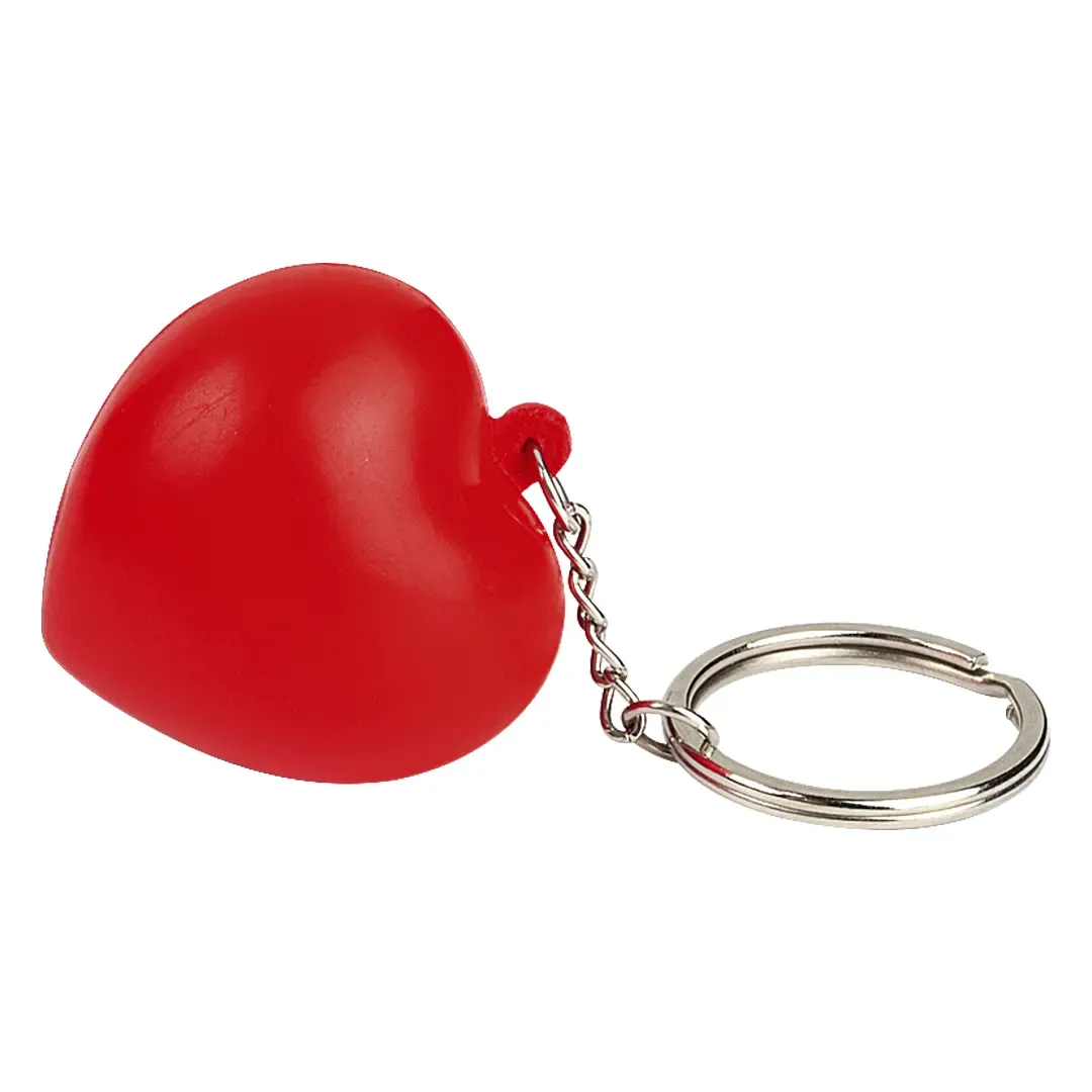 HEART MINI, privezak za ključeve sa antistres proizvodom, crveni