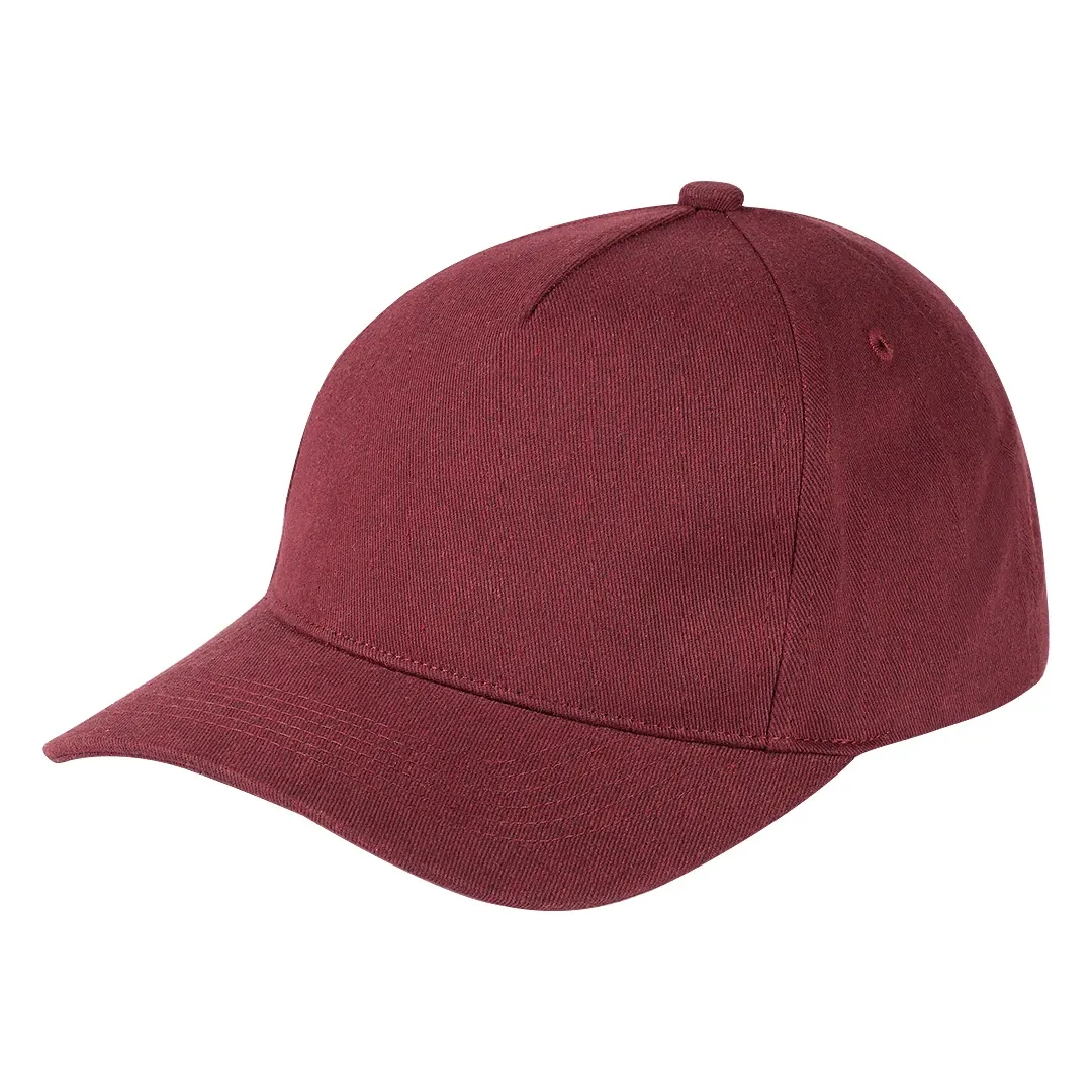 VOLLEY, kačket sa 5 panela, metalna kopča, bordo