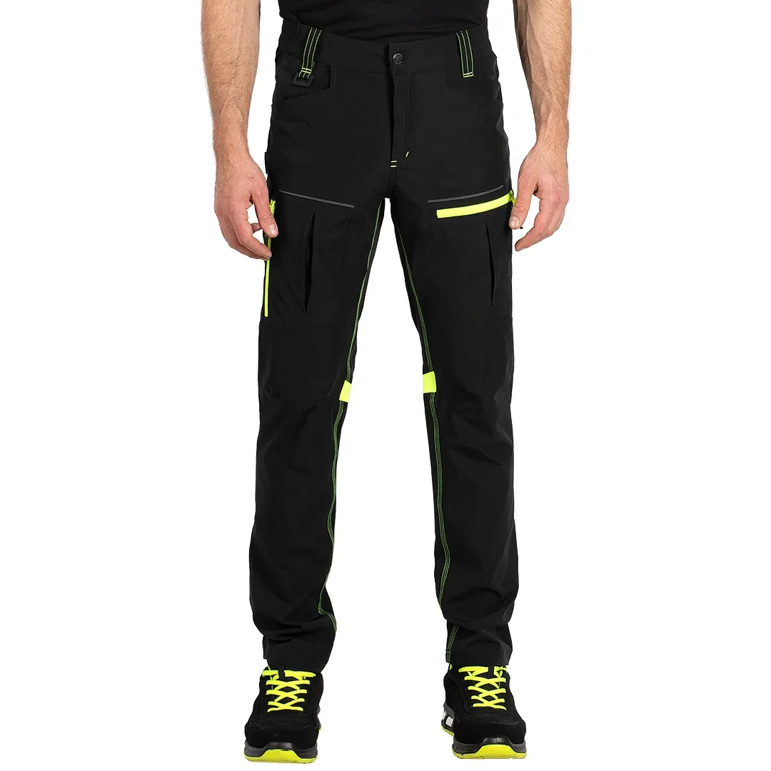 PANTHER PANTS S, servisne radne pantalone sa elastinom, neon žuta