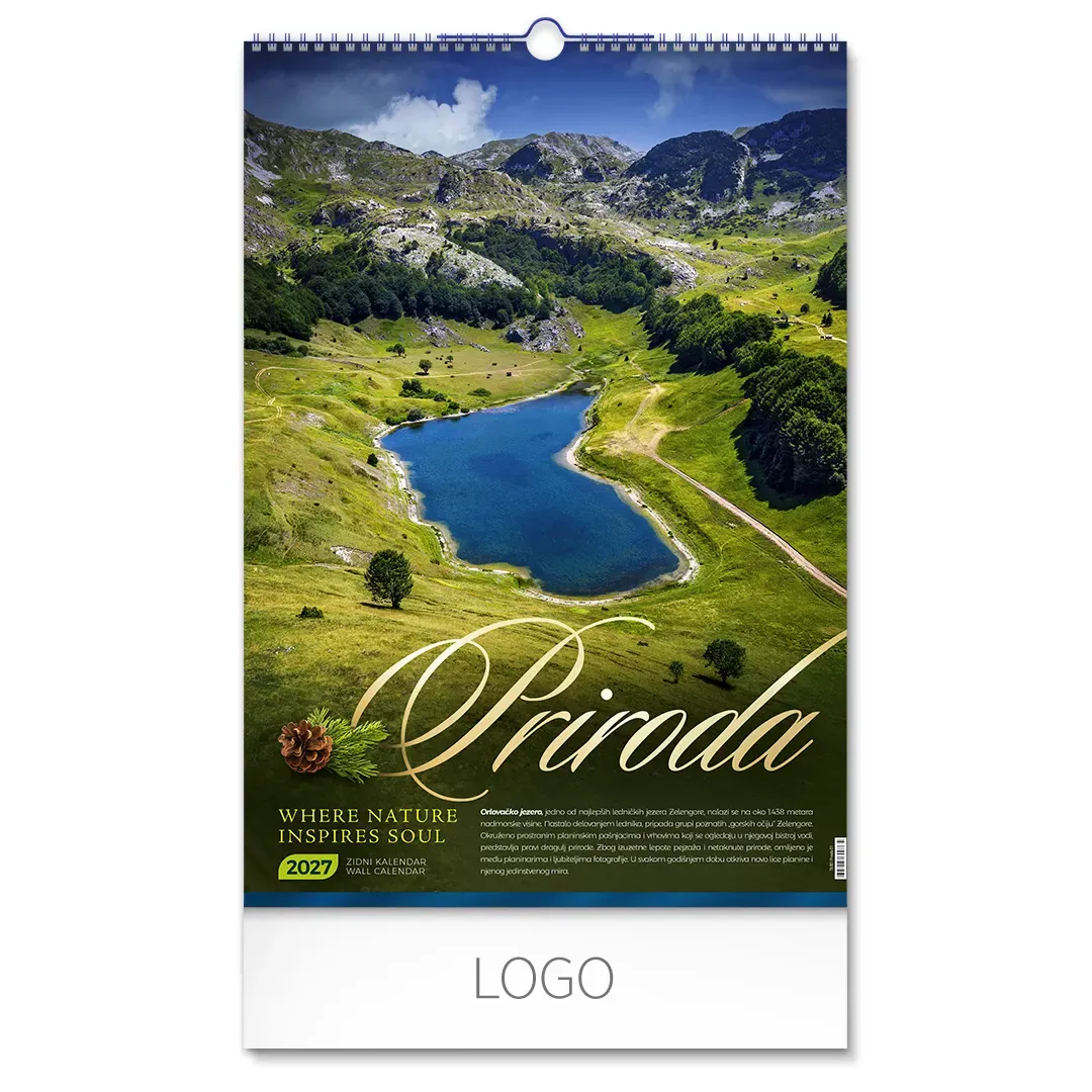 PRIRODA 01, zidni kalendar: 7 listova, dvomesečni