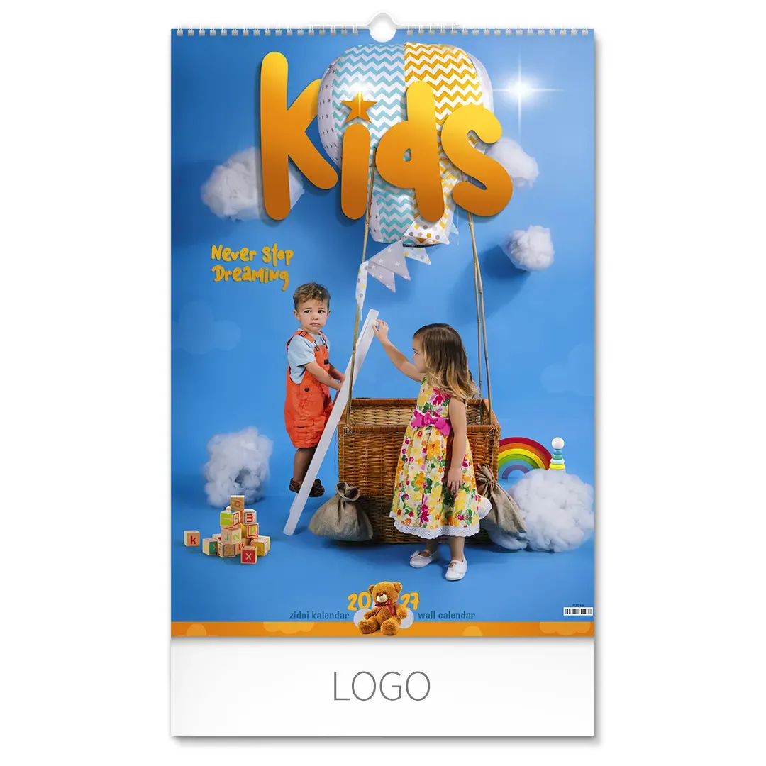KIDS, zidni kalendar: 7 listova, dvomesečni