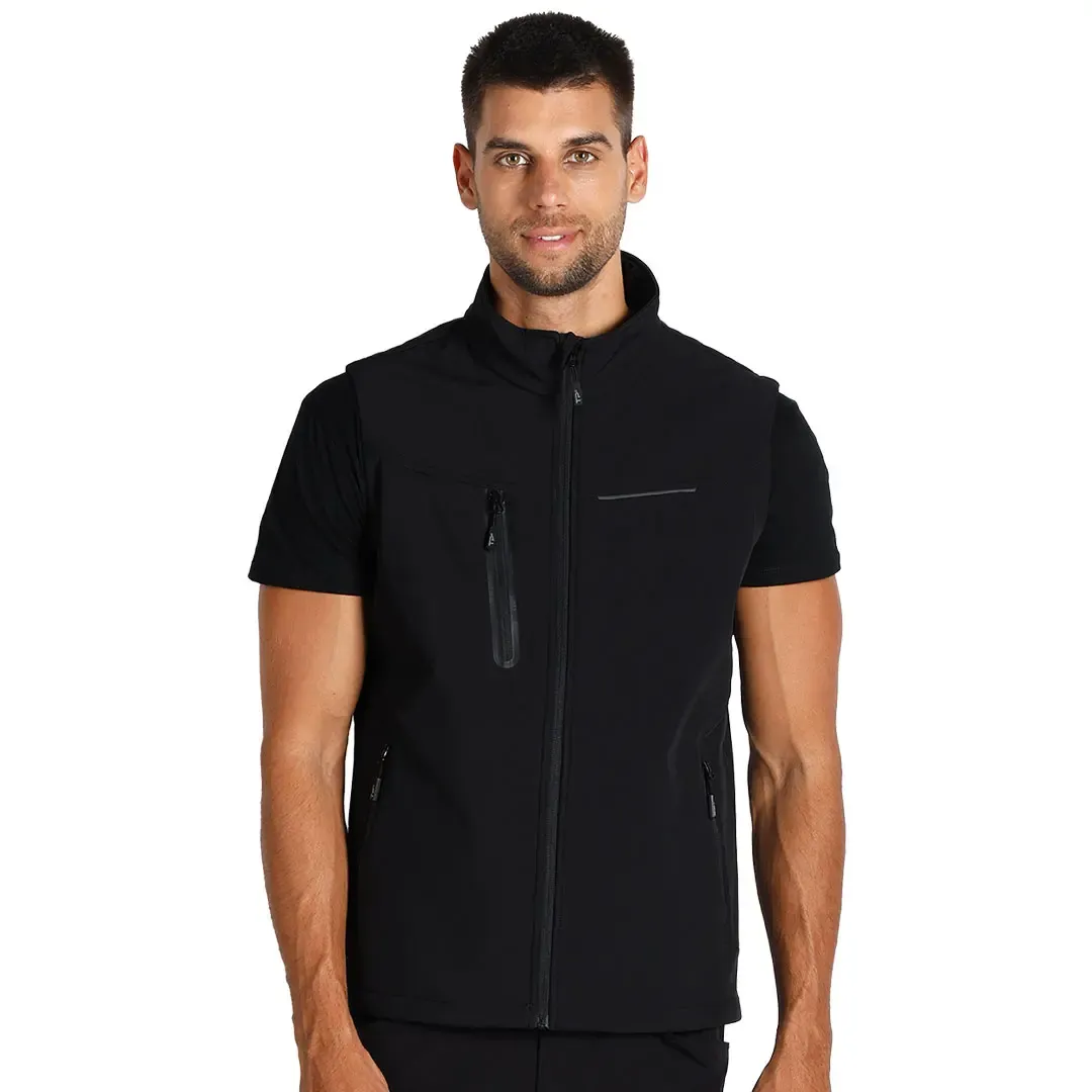 PANTHER VEST, softshell prsluk, crni