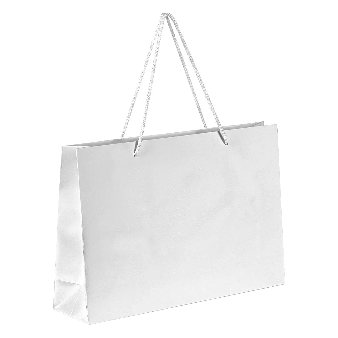DINA HO, papirna kesa, mat laminirana, 170 g/m2, bela