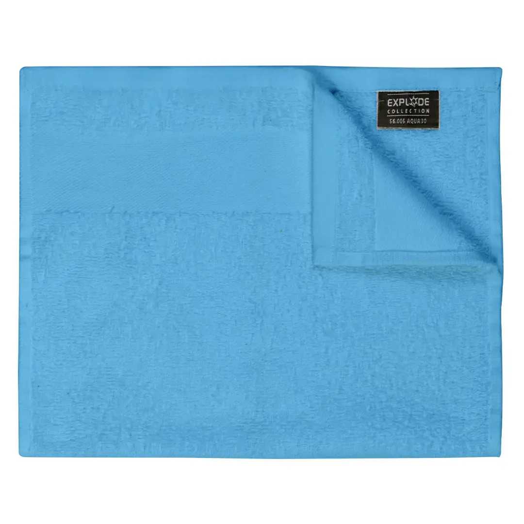 AQUA 30, peškir za lice, 380 g/m2, tirkizno plavi