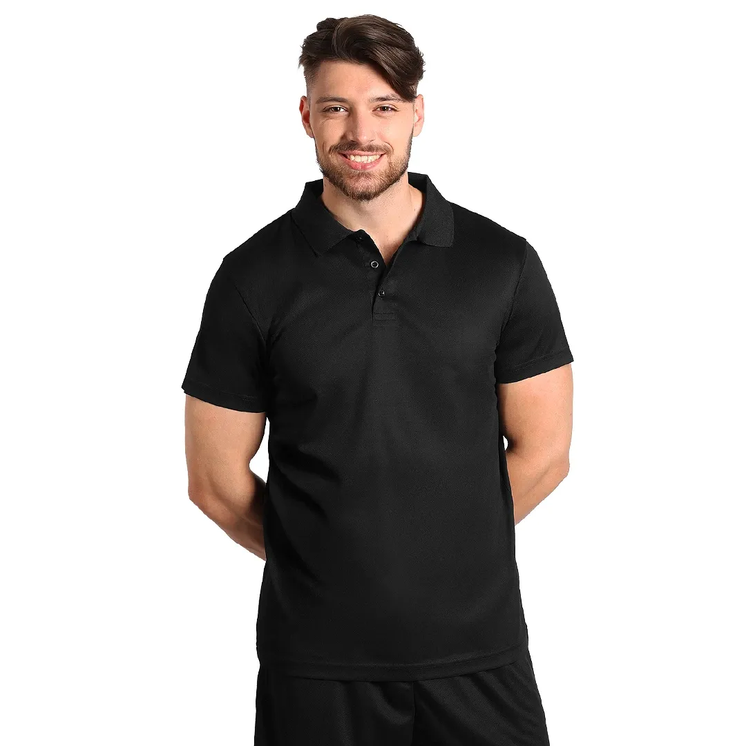 LACROSS, sportska polo majica, 130 g/m2, crna