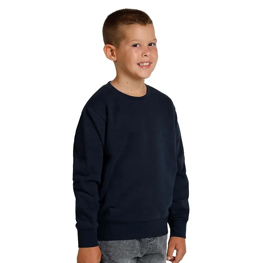 SPRING KID, dečja dukserica, okrugli izrez, 280 g/m2, plava
