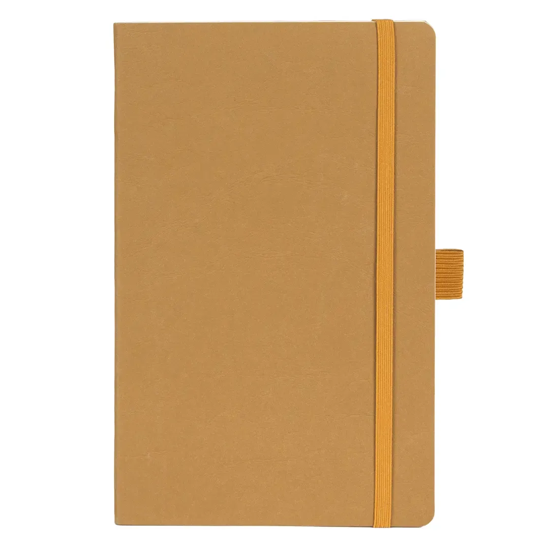 LYRA, notes a5 sa fleksibilnom koricom od perivog krafta, bež