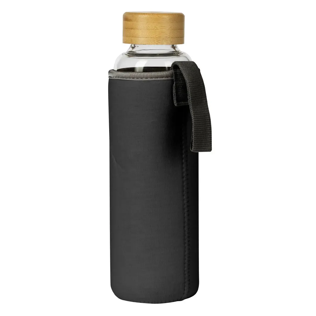 ICE, boca za vodu sa neopren navlakom, 600 ml, crna