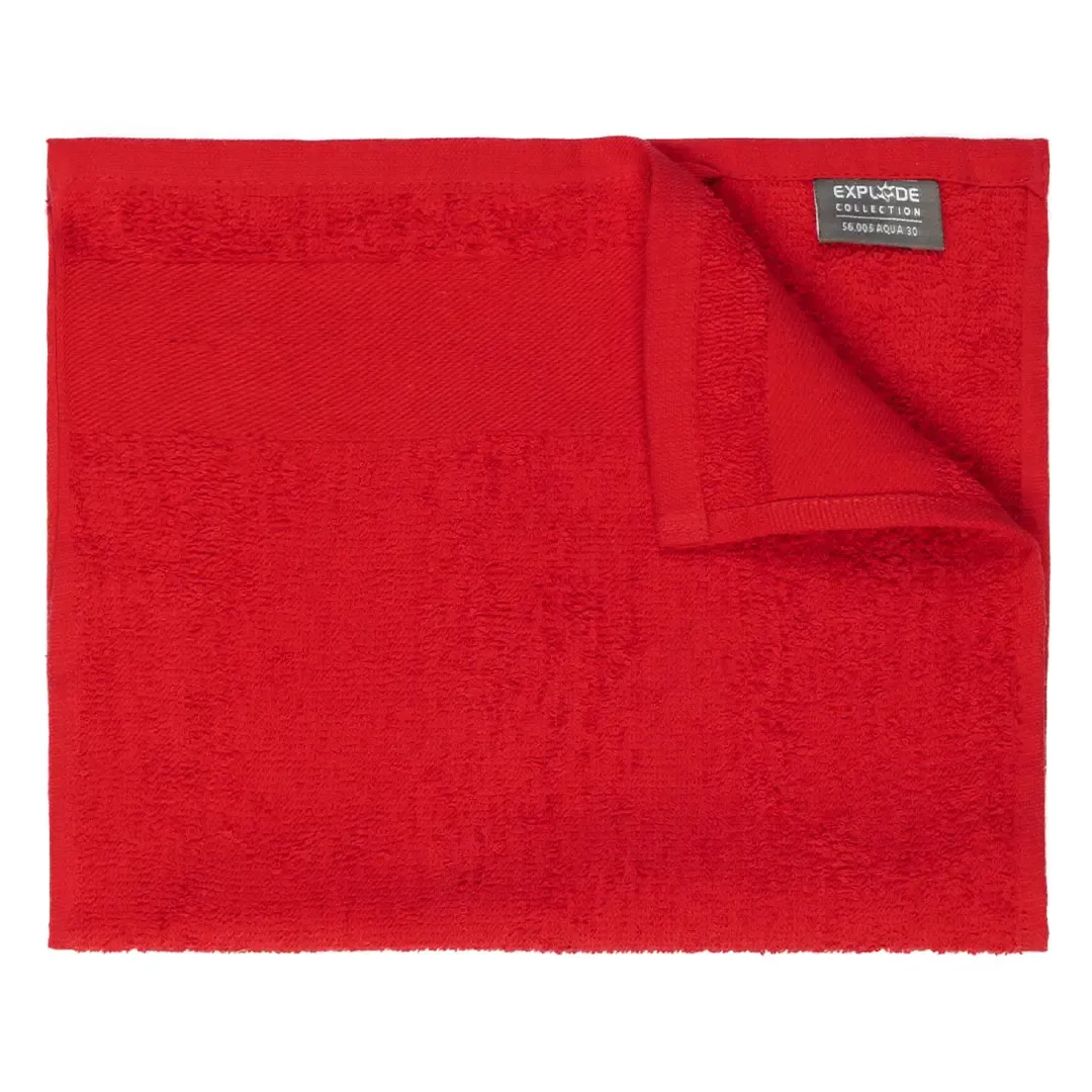AQUA 30, peškir za lice, 380 g/m2, crveni
