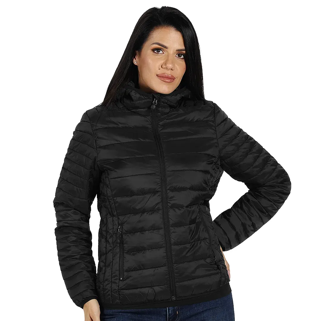 RINO HOODY WOMEN, ženska jakna sa kapuljačom, crna