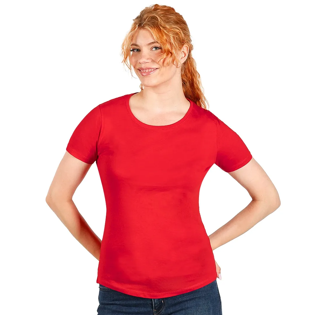 PREMIUM LADY 180, ženska pamučna majica, 180 g/m2, crvena