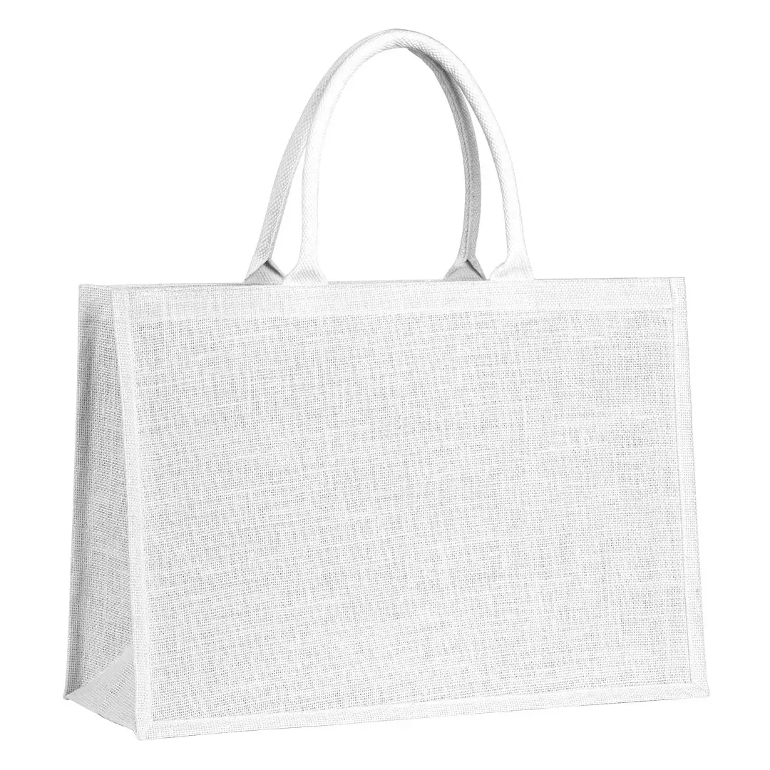 GOA, torba od jute sa rajsferšlusom, bela