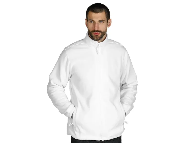 POLARIS, dukserica od brušenog polara, 280 g/m2, bela
