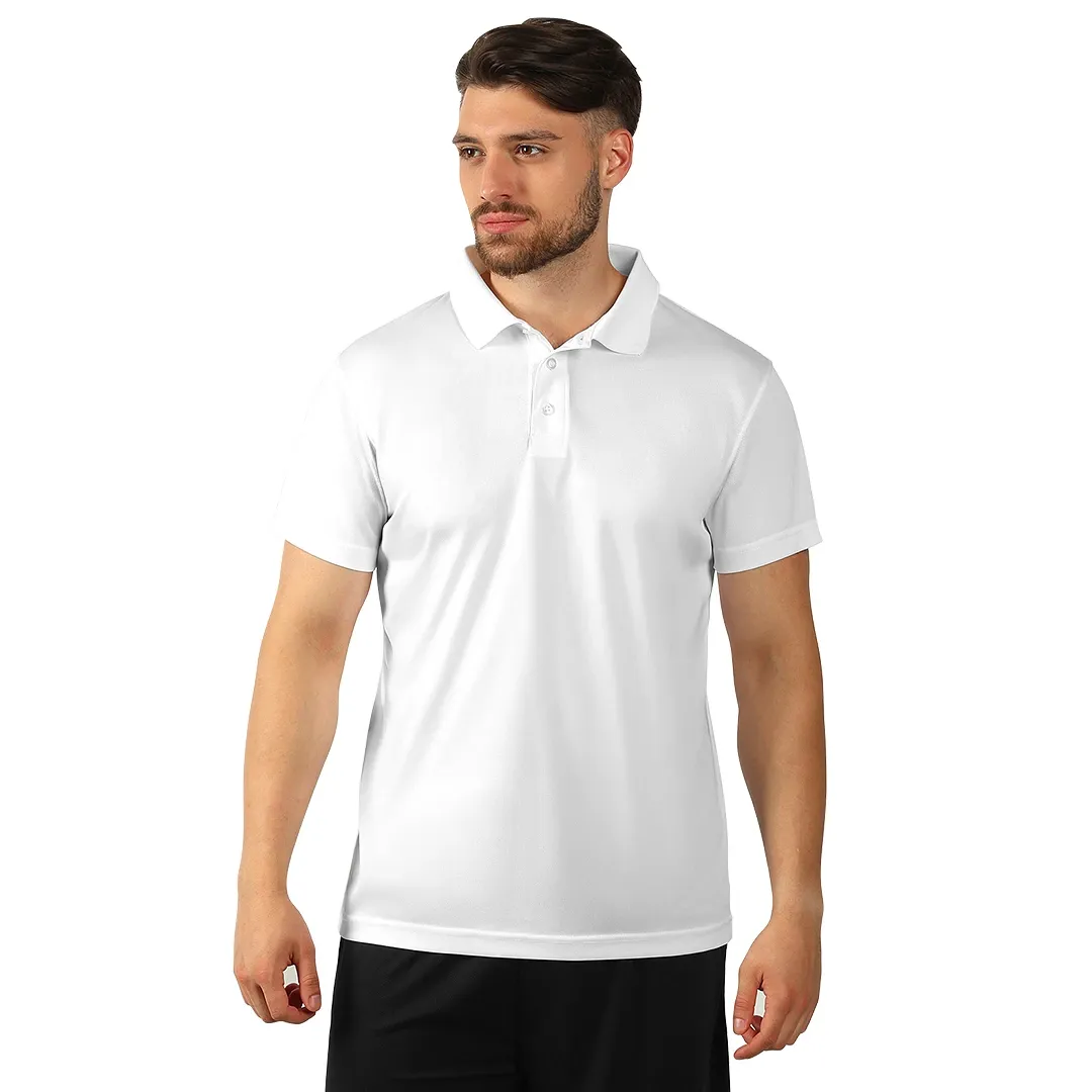 LACROSS, sportska polo majica, 130 g/m2, bela