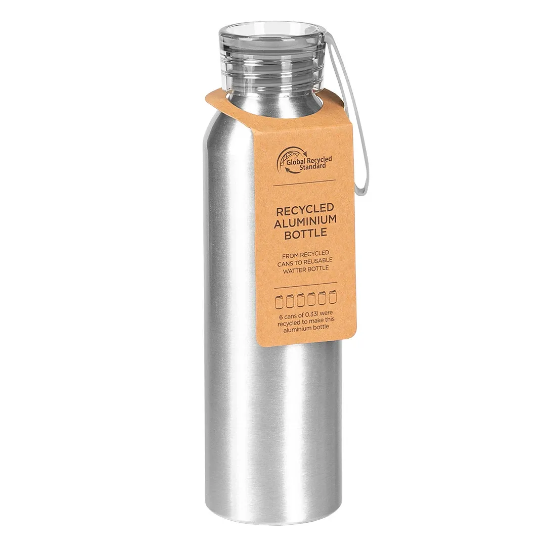 TARA, boca za vodu, 650 ml, srebrna