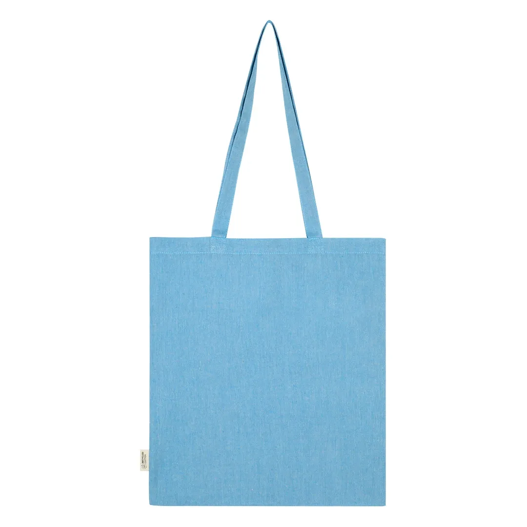 NATURELLA MELANGE 120, torba od recikliranog pamuka, 120 g/m2, tirkizno plava