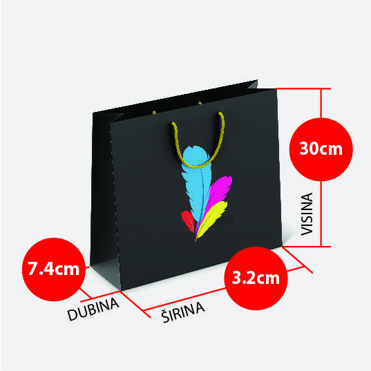 Prikaz dimenzija: 92 × 430 × 70 mm — vino
